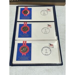 1979 SUSAN B ANTHONY DOLLAR COMPLETE 1st Day Issue Uncirculated 3 Mint SET Album